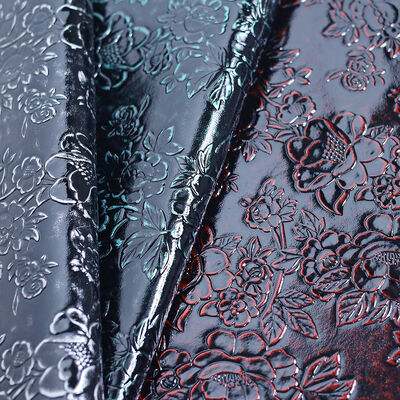 Artificial Leather 1.0 Camellia PVC Embossed Furniture Soft Upholstery Bags Handbags Box Packaging Leather Knitted Decorative
