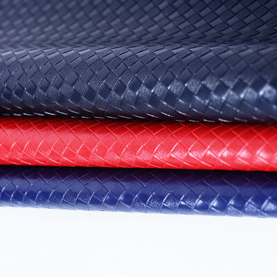 Bamboo Woven Fabric PVC Artificial Leather Fleece Waterproof Anti-Mildew Car Chair Luggage Sofa Bags Package Decoration Material