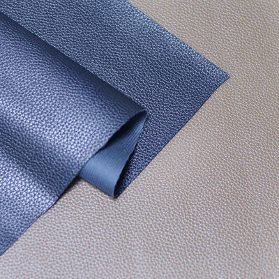 Hot Sale Waterproof PU Litchi Embossed Leather Fabric Roll 0.9MM Thickness Anti-Mildew Stain Resistant Car Seats Furniture