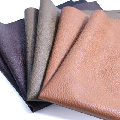 Guangzhou Ostrich Pattern Embossed Soft PVC Synthetic Leather Fabric Waterproof Elastic Raw Material Sofa Car Seats Gym Mat Bags