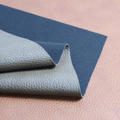 Guangzhou Ostrich Pattern Embossed Soft PVC Synthetic Leather Fabric Waterproof Elastic Raw Material Sofa Car Seats Gym Mat Bags