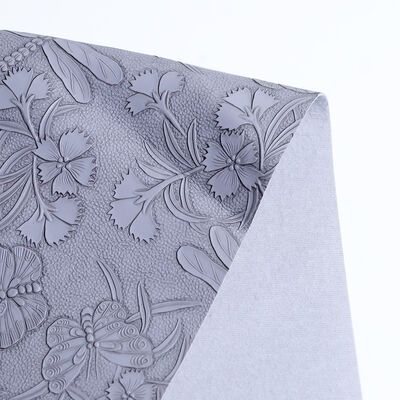 1.0MM PVC Embossed Floral Synthetic Leather Fabric Waterproof Abrasion-Resistant Customized Color Furniture Garment Bag
