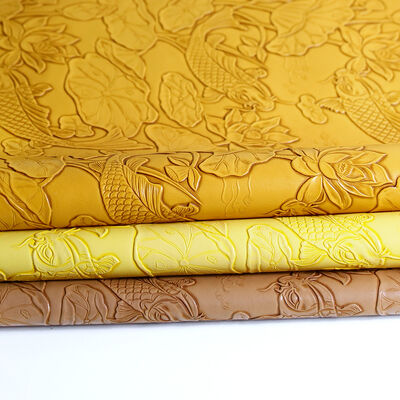 Fashion Two Tone Color Embossed Rose PVC Anti-Mildew Waterproof Wrinkle Resistant Knitted Soft Fabric Garment Decorative
