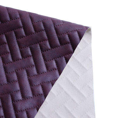 Fashion Bags Eco-Friendly Waterproof Embossed Quilted PVC Faux Leather Upholstery for Furniture & Decorative Use