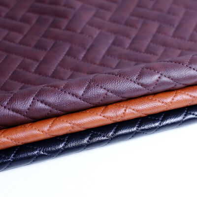 0.8mm Thick PVC Quilted Sponge Suede Texture Faux Leather Anti-Scratch Waterproof Customized Color Sofas Furniture Bags