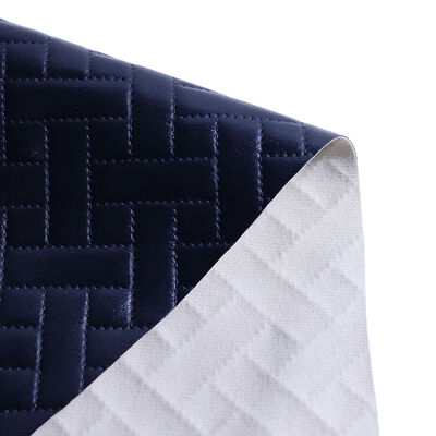 Hot Selling Eco-Friendly PVC Leather Diamond Stitch Soft Elastic Synthetic Leather Belts Upholstery Accessories Furniture Bags