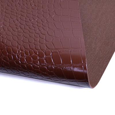 Crocodile Pattern Embossed PVC Faux Leather Fabric for Hotel Background Wall and Tatami Bed Backrest Decoration