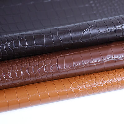 PVC Synthetic Leather Crocodile Pattern Waterproof Wear-Resistant Bags Car Seat Packaging Fabric Custom Color Wholesale