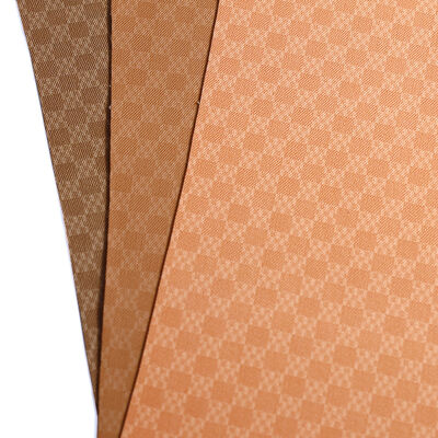 Checkered Pattern Fabric Cotton-Like Texture Durable PU Synthetic Leather Waterproof Abrasion-Resistant Anti-Mildew Bags