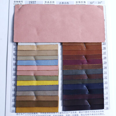 Low Price 1.0mm Dye PU Leather Soft Overprinting Distressed Waterproof Synthetic Leather for Furniture Garment Package Bag