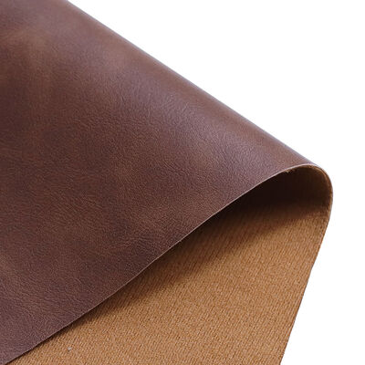 Abrasion-resistant Eco-friendly Embossed PU Leather Fabric Knitted Stretch Waterproof Upholstery Furniture Automotive Garment
