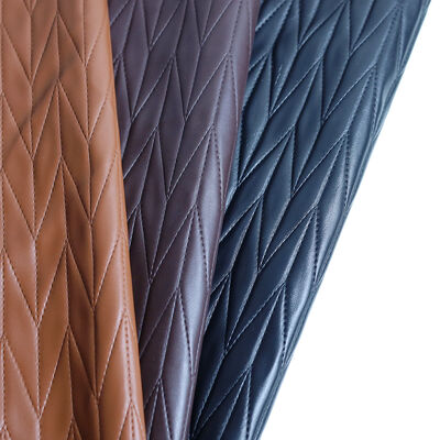 Embossed Leaf Pattern PVC Synthetic Leather for Handbag Suitcase Car Mat Sofa Garment Furniture Decoration
