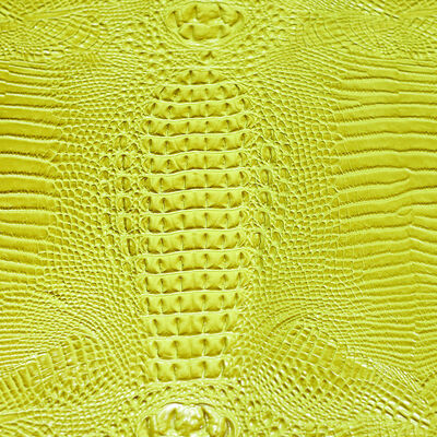 Glossy Embossed Synthetic PVC Leather Fabric Crocodile Faux Leather Waterproof Water Resistant Stain Resistant 1.5MM Thick for
