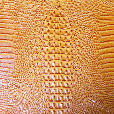 Glossy Embossed Synthetic PVC Leather Fabric Crocodile Faux Leather Waterproof Water Resistant Stain Resistant 1.5MM Thick for