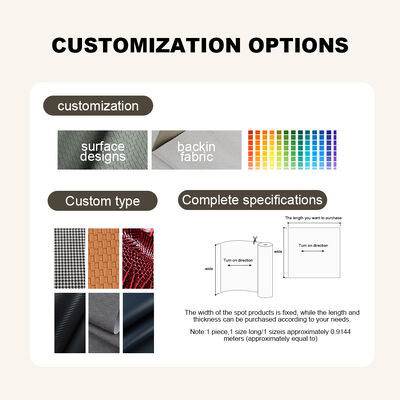 Customized Color PVC Leather Glitter Pattern Wear Resistant Scratch Resistant Decorative Furniture Faux Leather for Tablecloth