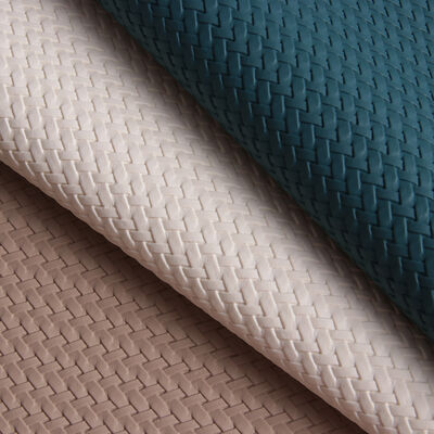 Eco-friendly Waterproof PVC Woven Embossed Leather Quick-Dry Abrasion-Resistant Mildew-resistant Decorative Garment Furniture