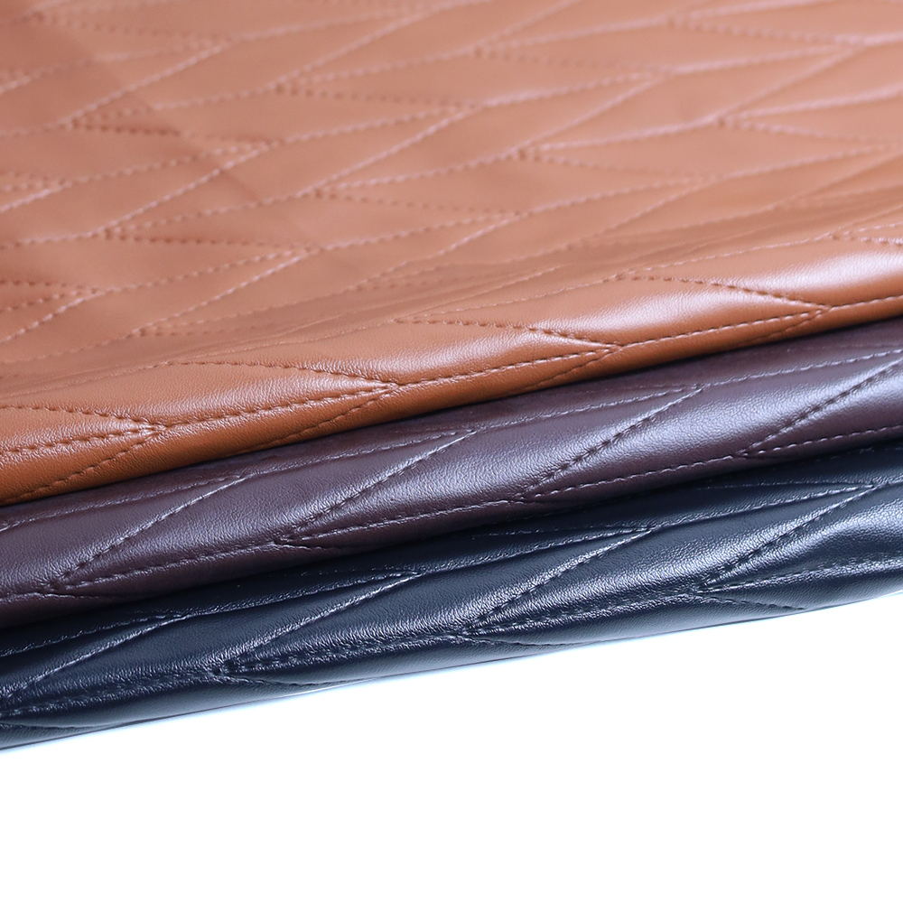 Embossed Leaf Pattern PVC Synthetic Leather for Handbag Suitcase Car Mat Sofa Furniture Garment Decorative Use
