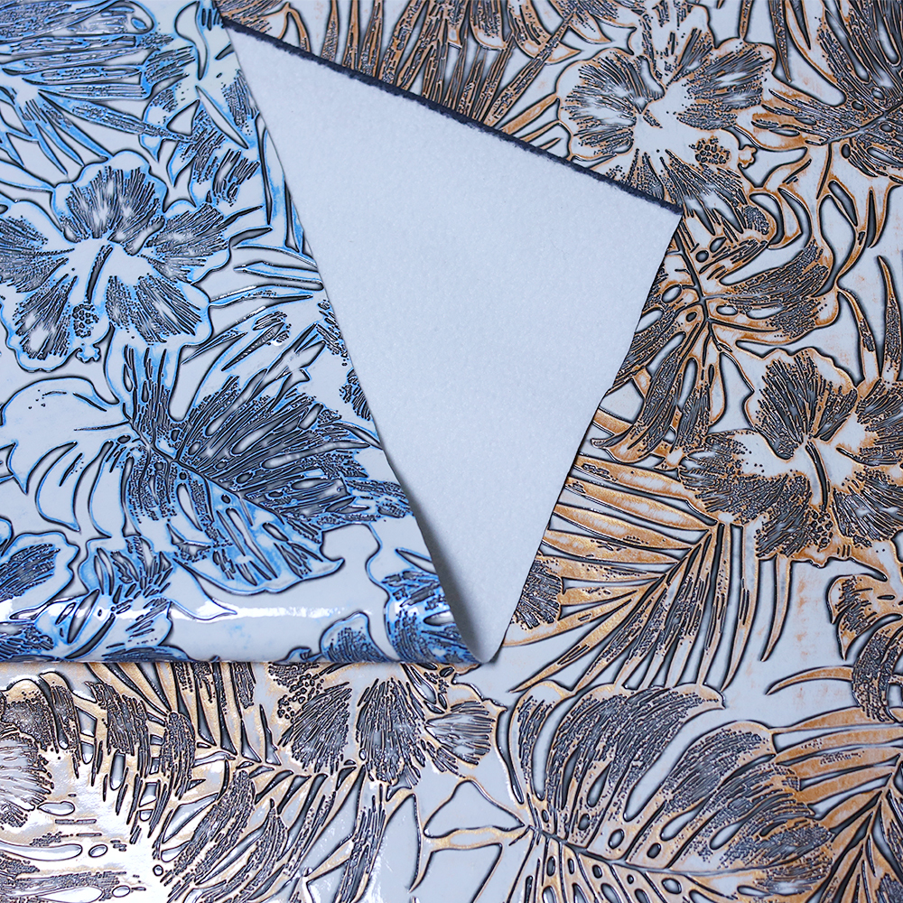 Customized Color PVC Leather Glitter Pattern Wear Resistant Scratch Resistant Decorative Furniture Faux Leather for Tablecloth
